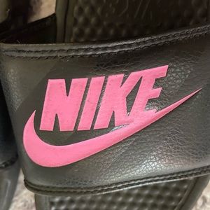 NIKE Pink Swoosh Slides